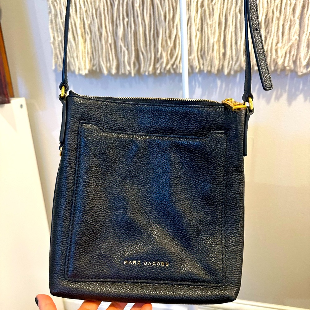 Marc Jacobs Black Leather Crossbody Bag